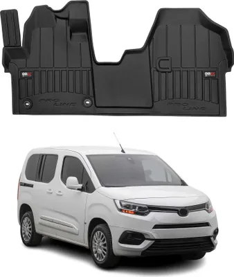 Image de Tapis de Sol pour Toyota Proace 2016-2022 Caoutchouc TPE Noir