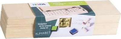 Produktbild von HEYDA 204888681 Stempel-Set Alphabet 23 x 65 x 5 cm Holz