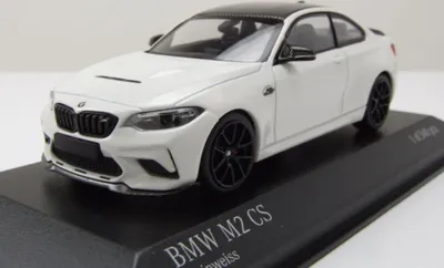 Produktbild von Minichamps 410021021 BMW M2 CS 2020 weiß mit schwarzen Felgen 1:43