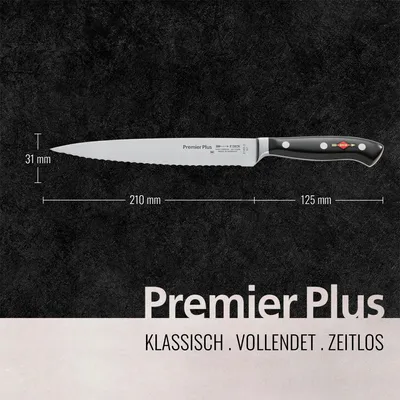 Zdjęcie produktu dla F. DICK Premier Plus Tranchiermesser mit Wellenschliff Klinge 21 cm Kochmesser