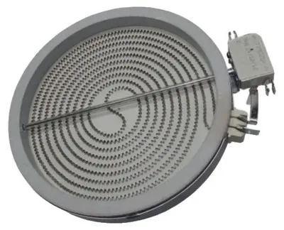 Produktbild von Keramischer Kochfeldwiderstand, Außendurchmesser 200 mm, Innendurchmesser 180 mm, Leistung 2000 W, Spannung 230 V, mittlere Hitze