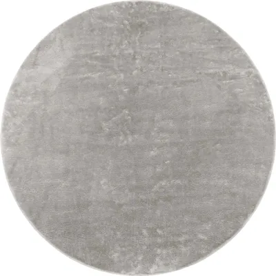 Produktbild von Waschbarer Teppich Wohnzimmer Kurzflor Einfarbiger Moderner Stil Weich Grau Grösse 300x400 cm