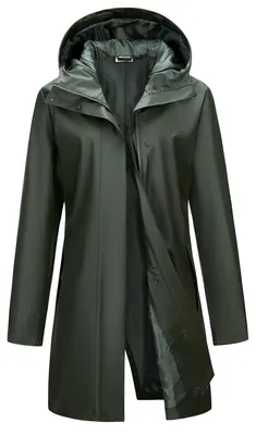 Immagine prodotto di Cappotto impermeabile da donna - Impermeabile e antivento - Verde militare