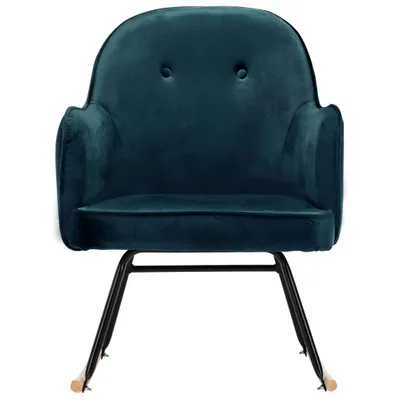 Produktbild von " "Schaukelstuhl Modernes Design - Schwingsessel/Fernsehsessel- Blau Samt - 60x74x84 cm NeuMöbel 2851408