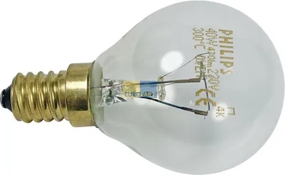 Produktbild von Bosch Siemens Hausgeräte Lampe E14 40W 00057874 Original 45mmØ 76mm 220/230V Kugelform Universal! für Backofen Mikrowelle
