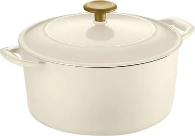 Produktbild von Gusseisen Bratpfanne mit Emaillebeschichtung und Deckel, 5,5 Liter