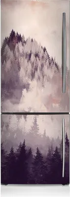 Produktbild von Kühlschrankmagnete Kühlschrank Magnetfolie Magnete Küche 60x190 cm - Berg im Wald