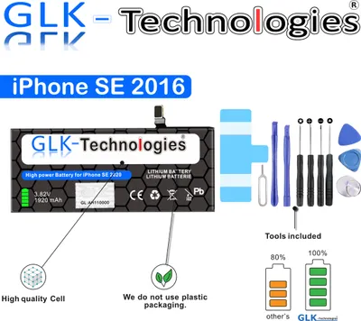 Produktbild von GLK-Technologies Akku für Apple iPhone SE A1723 A1662 A1724 Batterie NEU Pro