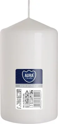 Zdjęcie produktu dla Świeca walec BISPOL Aura 50H 12CM SW70/120 BIAŁA
