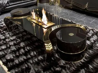 Zdjęcie produktu dla Exklusiver Schwarzer Couchtisch Designer Wohnzimmertisch Luxus Möbel
