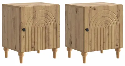 Produktbild von Nachttisch 2 pcs Artisan-Eiche 43 x 34,5 x 50 cm Holzwerkstoff