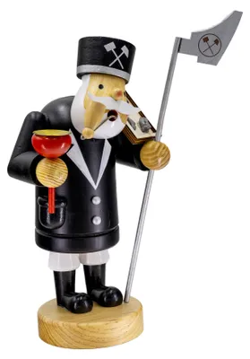 Produktbild von Kaladia Räuchermännchen - Bergmann - 30cm - für Räucherkerzen der Größe M - schicke Dekoration - mit Kerzenhalter