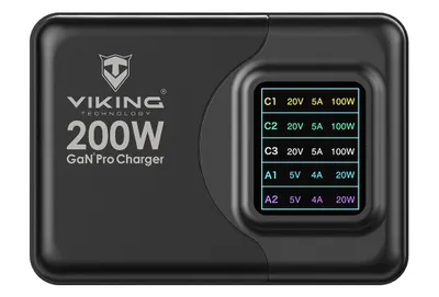 Obrázok produktu pre Viking USB GaN charger 200W PD Pro