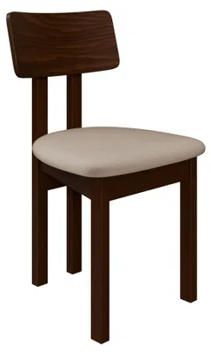 Produktbild von MIRJAN24 Stuhl Divo II, Esszimmerstuhl aus Buchenholz, 47x48x85 cm (Holzfarbe: Nuss, Stofffarbe: Paros 02)