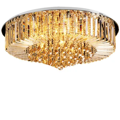 Zdjęcie produktu dla 50cm żyrandol kryształowy szklany okrągły LED lampa sufitowa lampa wisząca lampa wisząca nowoczesna lampa sufitowa oświetlenie salonu