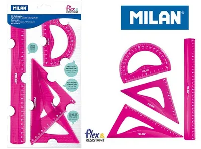 Immagine prodotto di Zestaw Linijek 4 sztuki róż MILAN