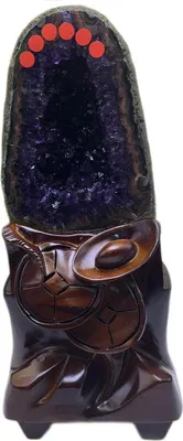 Zdjęcie produktu dla Kryształy ametystu Geode Kamienie lecznicze Naturalny kwarc ametystowy 8.38lbs