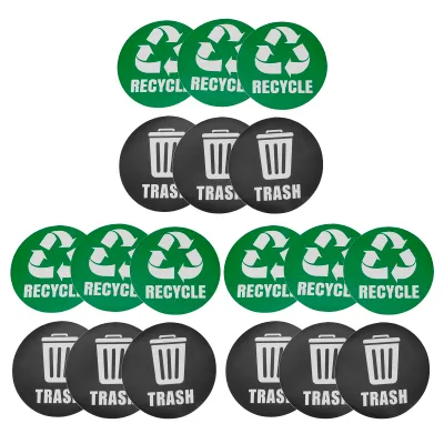 Obrázok produktu pre Trash Sign Decal,Dustbin Sticker,Recycle Decal,Trash Bin Label,Sticker Decoration,Home Decoration