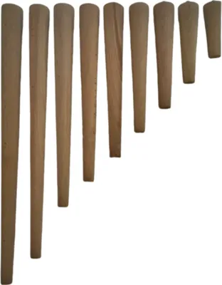 Produktbild von HOOZ 4x Möbelfüße Holz Dunkel 35 cm