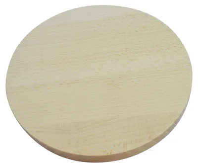 Image de Planche à découper ronde en bois, 20 cm de diamètre, pour la cuisine, en bois massif