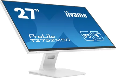 Immagine prodotto di IIYAMA iiyama ProLite 27" Optical Bonded PCAP 10pt touchscreen monitor con tecnologia pannello IPS, design in vetro edge-to-edge e rivestimento anti-impronta