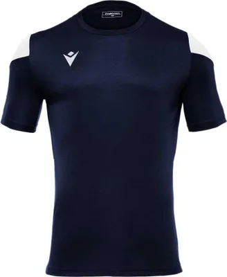 Immagine prodotto di Maglia Macron Polis a maniche corte da uomo - Blu navy / Bianco