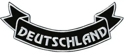 Produktbild von Rückenaufnäher Bandarole - Deutschland - 08556 Gr. ca.  28 x 7 cm