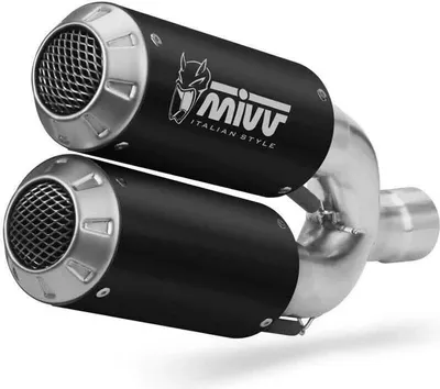 Image de MIVV Mk3 Slip-on noir double échappement pour DUCATI Hypermotard 939