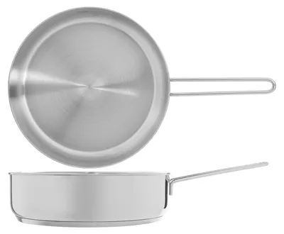 Productafbeelding van Solidchoice - RVS Stooppan 28 cm Geschikt voor Alle Warmtebronnen