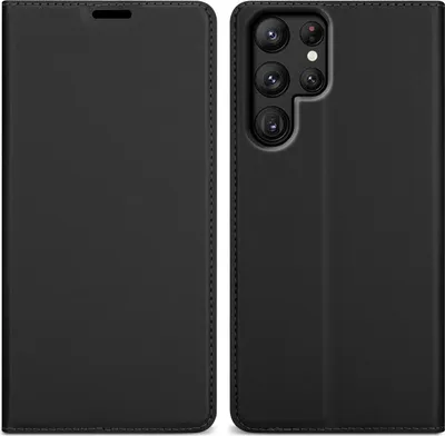 Obrázek produktu pro Cadorabo pouzdro na mobilní telefon pro Samsung Galaxy S22 ULTRA Protective Case in Black Cover Case Booklet