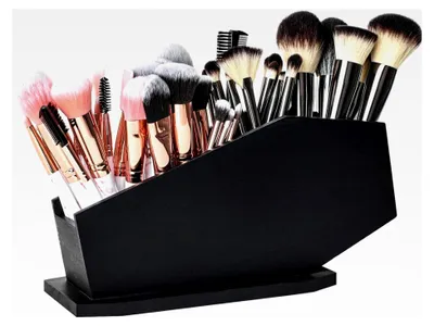 Produktbild von Pinselhalter, Make-up-Organizer, Gothic-Pinsel-Organizer, praktischer Stifthalter, Kosmetikaufbewahrung für Halloween