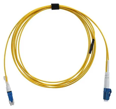 Imagen del producto de Cable de conexión de fibra óptica monomodo BlueOptics, con conectores CS-UPC/LC-UPC, de 4 metros