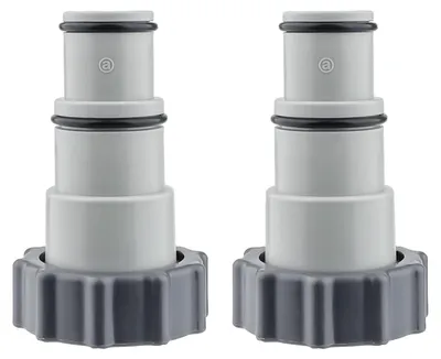 Produktbild von Schwimmbadadapter, 2 Stück, Schlauchanschluss 32-38 mm für Pumpen mit Gewinde
