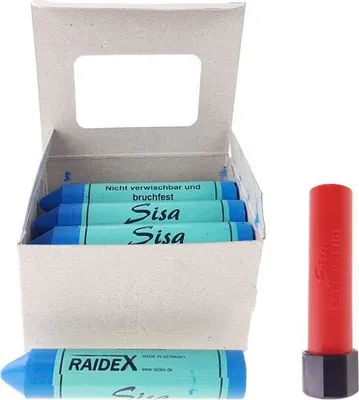 Immagine prodotto di 12x SISA fat chalk blu, gesso per pneumatici, marcatore per pneumatici