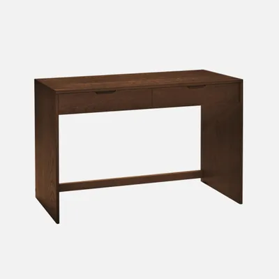 Produktbild von sweeek - Konsole Holzdekor 2 Schubladen 120 cm - Nussbaumfarben