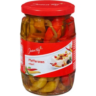 Produktbild von Jeden Tag Pfefferonen scharf 315g