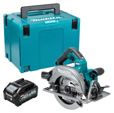 Image de Scie circulaire sans fil Makita HS 003 GM101 40 V max. 190 mm sans balais + 1 batterie 4,0 Ah + Makpac - sans chargeur