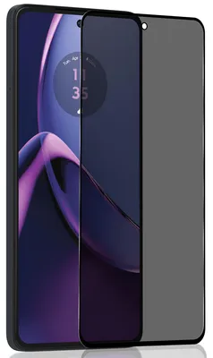 Produktbild von 1-Pack Motorola G84 Displayschutzfolie Privacy - Gehärtetes Glas 9H - Super Qualität 3D