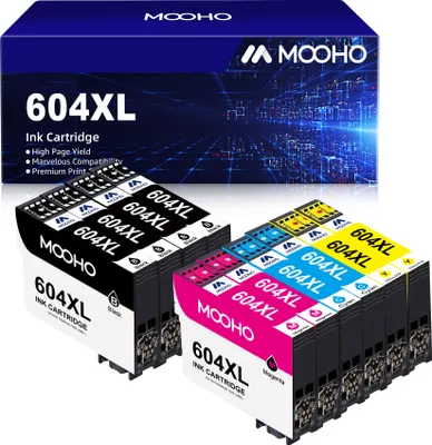 Produktbild von 10er-Pack 604 XL 604XL Patronen Kompatible für Epson XP 2205 XP 3200 XP 4200 XP 3205 XP 4205 Workforce WF 2930 WF 2935 WF 2910