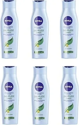 Image de Shampooing et après-shampooing Nivea 2 en 1 avec soin à l'aloe vera 50ml pack de 6