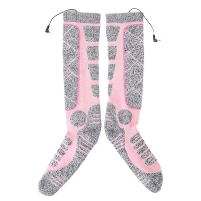 Produktbild von Elektrisch beheizte hohe Socken, einstellbare 3-Gang-Temperatur, elektronische Fußwärmersocken für den Winter für ältere Menschen