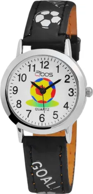Produktbild von QBOS Kinderuhr mit Kunstlederionsarmband