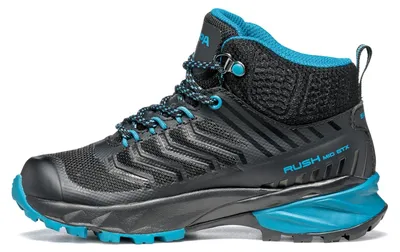 Produktbild von Scarpa Rush Mid Kid GTX Kinder Trekkingschuh schwarz/blau schwarz/blau 33