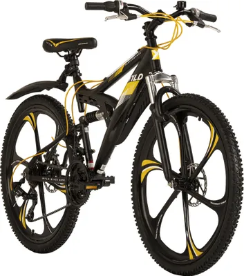 Produktbild von WYLD Mountainbike Fully 26'' Bliss schwarz-gelb 21 Gänge RH 47 cm Magnesium-Laufräder WYLD 414M