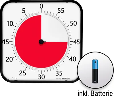 Produktbild von Time Timer MAX Tischuhr mit akustischem Signal, 5 Min. bis 120 Min., Uhr, Stoppuhr