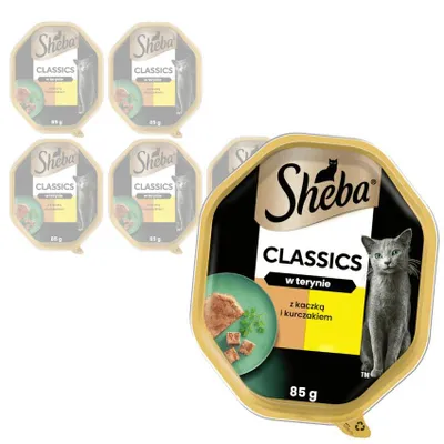 Produktbild von Sheba Classics 6x85g Schale Alleinfuttermittel für Katzen mit Ente und Huhn in Terrine