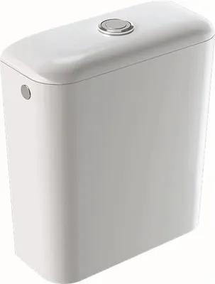 Immagine prodotto di Geberit Icon, réservoir de chasse en céramique, 6 l, arrivée latérale ou par le bas, rinçage à deux quantités 3l/6l, 229420000, 229420000