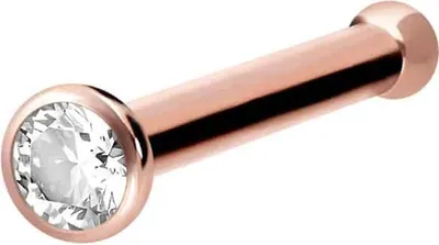 Produktbild von Nasenpiercing, Nasenstecker Chirurgenstahl Nasenstecker Pin KRISTALL