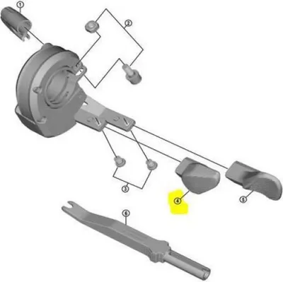 Image de SHIMANO PETIT LEVIER DE VITESSES DROIT SWM8050 - Levier de vitesses de rechange droit, léger, pr...