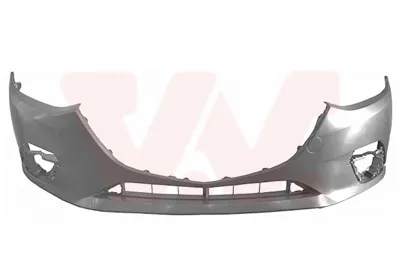 Produktbild von VAN WEZEL Stoßstange Stoßfänger für MAZDA 3 Schrägheck (BM, BN) Glatt Schwarz 2744574